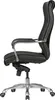 A black office chair shown from the side against a white background. Produktbild-Vorschau