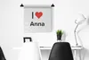 MuchoWow® Wandteppich Wandbehang Ich liebe - Anna - Mädchen Produktbild-Vorschau 3