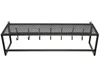 Wandregal mit Hakenleiste 21x80x23 cm Metall schwarz Loft Produktbild-Vorschau 3
