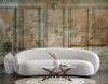 Vlies fototapete Dunkle alte Mauer 200x140 cm Feeby Braun Produktbild-Vorschau 2
