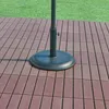 casa.pro Schirmständer Bionaz, Beton, Schwarz, rund, 15 kg, Produktbild-Vorschau 2