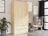 Szafa garderoba 90cm, 2 drzwi, 2 szuflady, sonoma B-20 Podgląd zdjęcia produktu 6