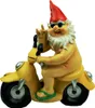 Nackter Zwerg auf dem Roller Gartenzwerg H 28cm Gartenfigur Produktbild-Vorschau 1