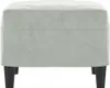 vidaXL Fußhocker Hellgrau 60x50x41 cm Samt Produktbild-Vorschau 4
