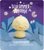 A cute, sleeping duckling character in a whimsical, nighttime forest setting with stars and a moon. Podgląd zdjęcia produktu