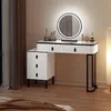 WOLTU Schminktisch mit LED, Spiegel, 2 Schubladen, Produktbild-Vorschau 2