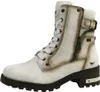 A single white boot is shown against a white background. Voir les images du produit
