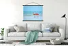 MuchoWow® Textilposter Vier Flamingos stehen am Strand Produktbild-Vorschau 3