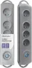 Qoltec 50163 přepěťová ochrana Grey 4 zásuvky 230 V 1,5 m Náhled obrázku produktu 1