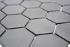 Mosaikfliese Keramik Hexagon schwarz unglasiert Produktbild-Vorschau 4