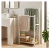 Portasciugamani Relaxdays con ripiano, dimensioni: 80 x 42 Anteprima dell’immagine prodotto 3