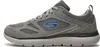 A side view of a gray Skechers athletic shoe against a white background. Anteprima dell’immagine prodotto