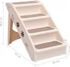 vidaXL Escalier pour chien pliable Crème 62x40x49,5 cm Voir les images du produit 16