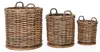 Dickes CL Rattan Korb CESTINO braun ca.D55cm Produktbild-Vorschau 3