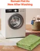 A washing machine and a folded blanket on a rug. Anteprima dell’immagine prodotto