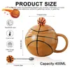 Basketball Tasse, 400ml Basketball Keramik Becher, Produktbild-Vorschau 2