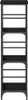 vidaXL Bücherregal Schwarz Eichen-Optik 50 x 33 x 117,5 cm Produktbild-Vorschau 6