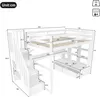 Flieks Etagenbett 140x200cm mit Schreibtisch und Regal, Produktbild-Vorschau 7