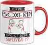 Boxerin Geschenk Tasse Ich Bin Boxerin Was Ist Deine Produktbild-Vorschau 1