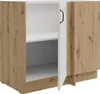 Eckunterschrank 105cm Stilo Weiß Eiche Artisan Küchenzeile Produktbild-Vorschau 2