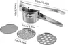 Kartoffelpresse Edelstahl 3in1 Handstampfer mit 3 Sieben Produktbild-Vorschau 6