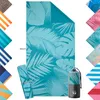 Blumtal Mikrofaser Strandtuch 90x180 cm – Türkis Produktbild-Vorschau 1