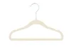 OGIVO Kinderkleiderbügel Samt Beige 30 Stück Rutschfest Produktbild-Vorschau 2
