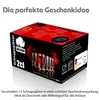 BigDean 12 Stück farbige Schnapsgläser 2cl in Geschenkbox – Produktbild-Vorschau 2