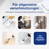 Collage of images showing a steam cleaner being used in different household cleaning scenarios, with German text overlay. Produktbild-Vorschau