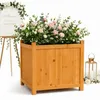 Mucola Bac à fleurs en bois Jardinière 50x50 cm Bac à Voir les images du produit 1
