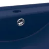 vidaXL Lavabo con foro per rubinetto blu scuro opaco 60x46 Anteprima dell’immagine prodotto 5