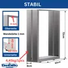 DanDiBo 2x nohy stolu z nerezové oceli 72 x 60 cm rám stolu Náhled obrázku produktu 2
