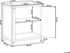 BELIANI Outdoor-Küchenschrank Braun Akazienholz 50 x 80 x Produktbild-Vorschau 8
