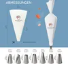 Wenburg Spritzbeutel-Set - 11 tlg. - Edelstahl-Tüllen Produktbild-Vorschau 3