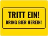 Metallschild XL in 21x28 cm mit Alkohol-Spruch Tritt ein! Produktbild-Vorschau 1