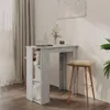 vidaXL Barový stůl s policí Betonová šedá 102x50x103,5 cm Náhled obrázku produktu 2