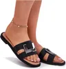 Damen Flache Sandalen Mit Dekorativem Detail Artiker Produktbild-Vorschau 1