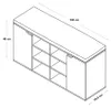 KESPER Schuhschrank weiß mit Sitzkissen – 103 x 30,5 x 48 Produktbild-Vorschau 6