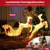 COSTWAY 3 pcs. renne LED avec traîneau & 280 lumières LED Voir les images du produit 4