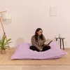 Pouf in velluto a coste BANANAIR 180 x 140 cm viola chiaro Anteprima dell’immagine prodotto 5