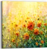 DEQORI Glasbild Echtglas 50x50 cm 'Blumenwiese im Produktbild-Vorschau 1
