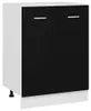 vidaXL Unterschrank Lyon Schwarz 60x46x81,5 cm Produktbild-Vorschau 7