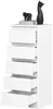 VBChome Comò con 5 cassetti 40 x 39 x 105 cm Bianco Comò Anteprima dell’immagine prodotto 5