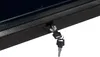 Close-up of a lock and keys on a black cabinet. Anteprima dell’immagine prodotto