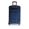 A blue suitcase is shown from the back, standing on its wheels. Produktbild-Vorschau