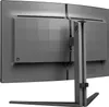 The back of a curved computer monitor on a stand. Produktbild-Vorschau