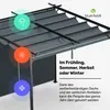 Blumfeldt Pergola 3x3 m - Wetterfestes Polyesterdach, Produktbild-Vorschau 5
