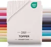 Jersey Spannbettlaken Topper Bettlaken 200x200 cm Natur Produktbild-Vorschau 1