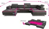 Diagrams and measurements of a sectional sofa. Produktbild-Vorschau