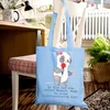 Mr. & Mrs. Panda Jutebeutel Sportreporterin Herz - Sky Blue Produktbild-Vorschau 4